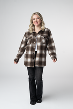 Load image into Gallery viewer, Norah Shacket - Brown Plaid