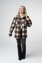 Load image into Gallery viewer, Norah Shacket - Brown Plaid