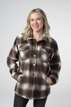Load image into Gallery viewer, Norah Shacket - Brown Plaid