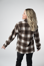 Load image into Gallery viewer, Norah Shacket - Brown Plaid