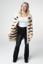 Load image into Gallery viewer, Fall Striped Cardigan