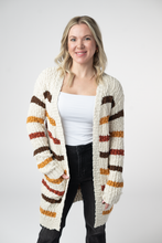 Load image into Gallery viewer, Fall Striped Cardigan