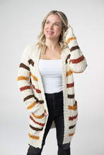 Load image into Gallery viewer, Fall Striped Cardigan