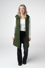 Load image into Gallery viewer, Harlow Long Vest - Dark Olive