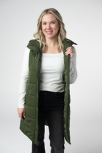 Load image into Gallery viewer, Harlow Long Vest - Dark Olive