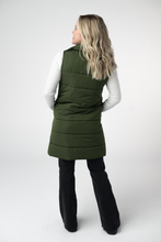 Load image into Gallery viewer, Harlow Long Vest - Dark Olive