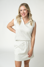 Load image into Gallery viewer, Luxe Collar Tank/Skort Set - Heathered Neutral