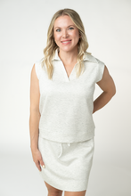 Load image into Gallery viewer, Luxe Collar Tank/Skort Set - Heathered Neutral