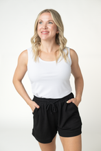 Load image into Gallery viewer, Weslie Waffle Shorts - Black