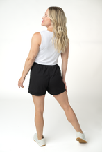 Load image into Gallery viewer, Weslie Waffle Shorts - Black