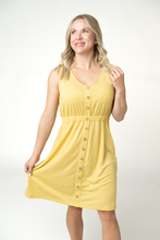 Load image into Gallery viewer, Beverly Button Dress - Yellow