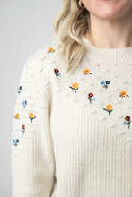 Load image into Gallery viewer, Micro Flower Sweater - Ivory