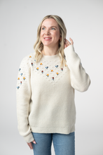 Load image into Gallery viewer, Micro Flower Sweater - Ivory