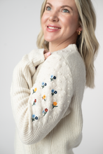 Load image into Gallery viewer, Micro Flower Sweater - Ivory