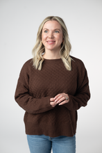 Load image into Gallery viewer, Gianna Pullover Sweater - Brown