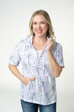 Load image into Gallery viewer, Short Sleeve Hoodie - Neon Palm Trees