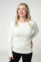 Load image into Gallery viewer, Reese Ribbed Long Sleeve Top - Ivory