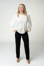 Load image into Gallery viewer, Miranda Dot Top - White