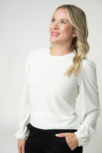 Load image into Gallery viewer, Miranda Dot Top - White