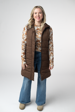 Load image into Gallery viewer, Harlow Long Vest - Brown