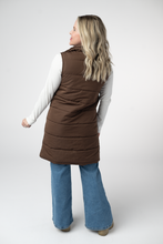 Load image into Gallery viewer, Harlow Long Vest - Brown