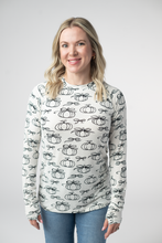 Load image into Gallery viewer, Blair Long Sleeve Top - Classic Pumpkins