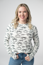 Load image into Gallery viewer, Blair Long Sleeve Top - Classic Pumpkins