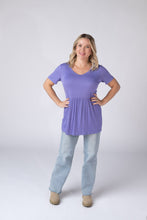 Load image into Gallery viewer, Sarah Ruffle Short Sleeve - Periwinkle Purple