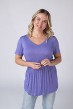 Load image into Gallery viewer, Sarah Ruffle Short Sleeve - Periwinkle Purple