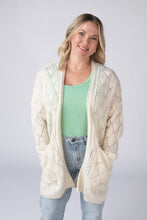 Load image into Gallery viewer, Open Knit Cardigan - Ivory
