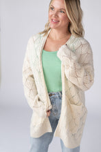 Load image into Gallery viewer, Open Knit Cardigan - Ivory