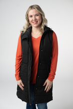 Load image into Gallery viewer, Harlow Long Vest - Black