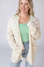 Load image into Gallery viewer, Open Knit Cardigan - Ivory