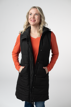Load image into Gallery viewer, Harlow Long Vest - Black