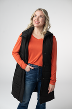 Load image into Gallery viewer, Harlow Long Vest - Black
