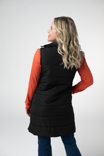 Load image into Gallery viewer, Harlow Long Vest - Black
