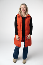 Load image into Gallery viewer, Harlow Long Vest - Pumpkin