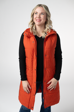Load image into Gallery viewer, Harlow Long Vest - Pumpkin