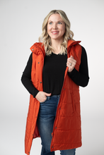 Load image into Gallery viewer, Harlow Long Vest - Pumpkin