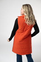 Load image into Gallery viewer, Harlow Long Vest - Pumpkin