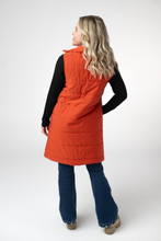 Load image into Gallery viewer, Harlow Long Vest - Pumpkin