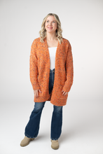 Load image into Gallery viewer, Carly Confetti Dot Cardigan - Pumpkin