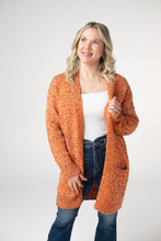 Load image into Gallery viewer, Carly Confetti Dot Cardigan - Pumpkin