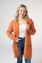 Load image into Gallery viewer, Carly Confetti Dot Cardigan - Pumpkin