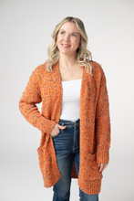 Load image into Gallery viewer, Carly Confetti Dot Cardigan - Pumpkin