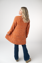 Load image into Gallery viewer, Carly Confetti Dot Cardigan - Pumpkin