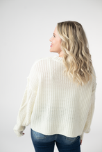 Load image into Gallery viewer, Cable Knit Sweater - Ivory