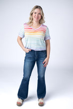 Load image into Gallery viewer, Sophie Top - Rainbow Stripes