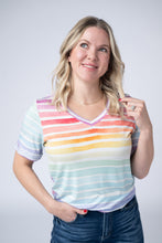 Load image into Gallery viewer, Sophie Top - Rainbow Stripes