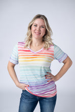 Load image into Gallery viewer, Sophie Top - Rainbow Stripes